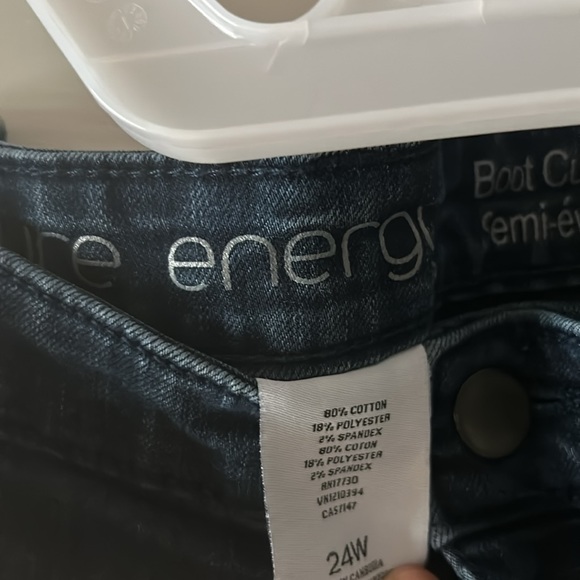 Pure Energy Dark Wash Bootcut Jeans 24w - Picture 2 of 5